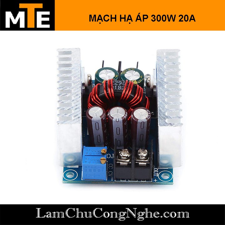 Mạch hạ áp 300W 20A Module buck DC DC 6-40V xuống 1.2-36V