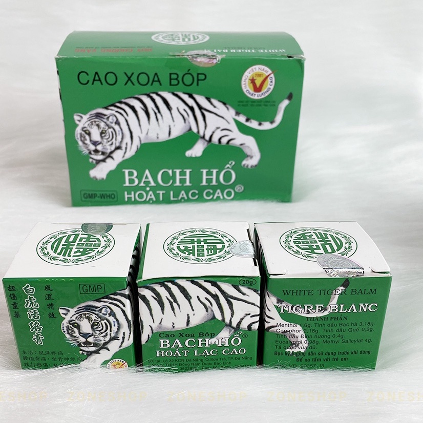 Cao Xoa Bóp Bạch Hổ Hoạt Lạc Cao BẢO LINH 20 gram, dầu xoa bóp Bảo Linh