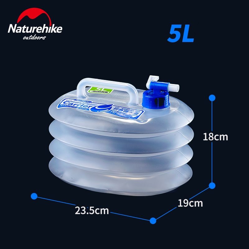 Bình Đựng Nước Xếp Gọn Dã Ngoại Naturehike NH14S002-T Dung Tích 5L-10L-15L