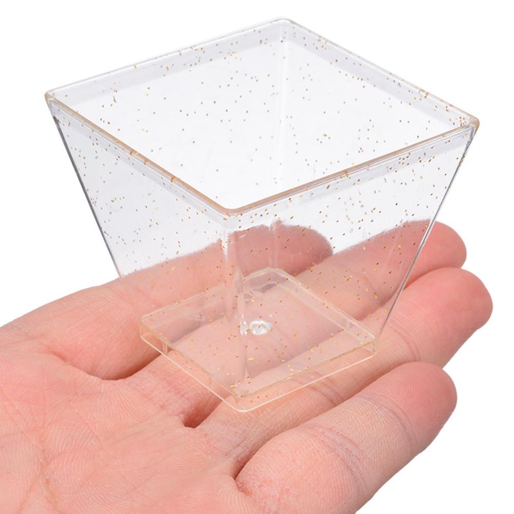 Set 25 Chén Vuông Mini Đựng Món Tráng Miệng
