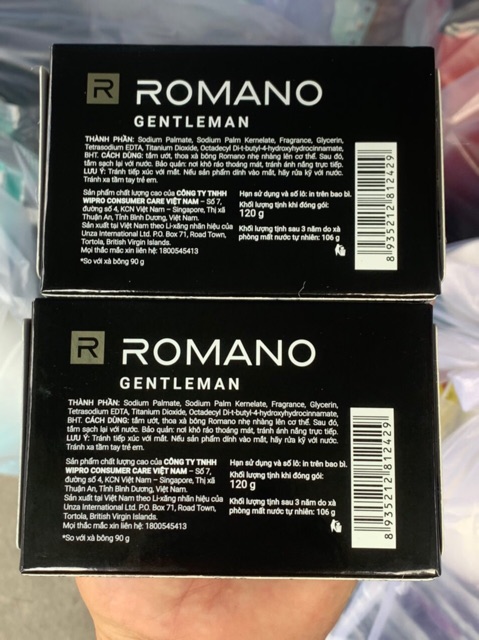 Xà bông cục Romano Gentleman