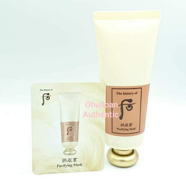 Combo 10 Gói Mặt Nạ Dưỡng Trắng WHOO Purifying Giúp giảm Mụn Và Tẩy Tế Bào Chết 3ml