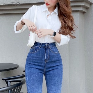 Áo sơ mi nữ vải lụa Chiffon Cao Cấp TiQi Jeans ASM