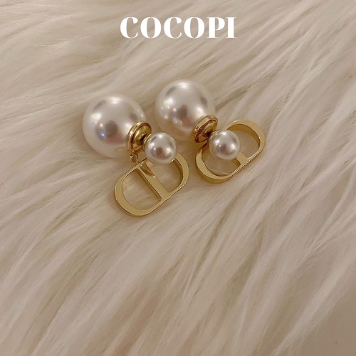 Bông Tai, Khuyên Tai đính ngọc trai nhân tạo cao cấp phong cách Hàn Quốc COCOPI Accessories - BT047