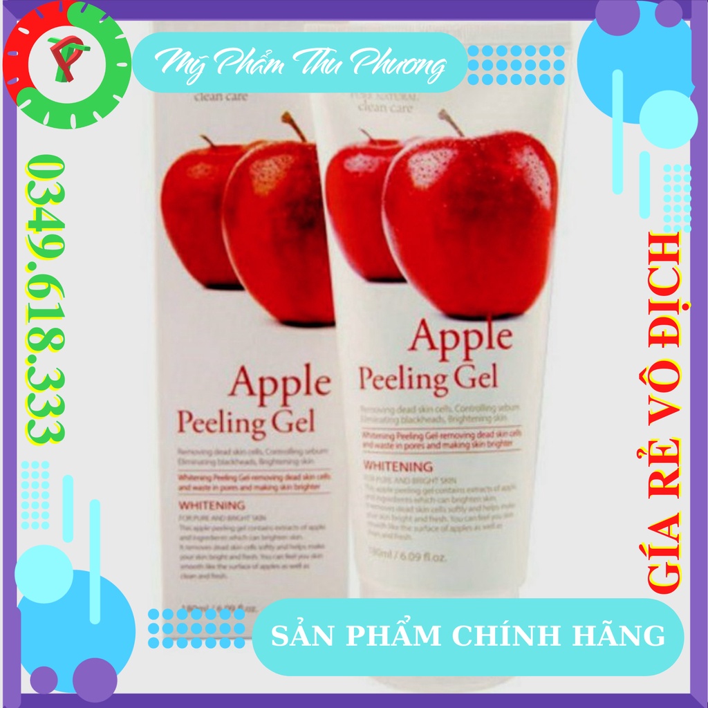 Kem Tẩy Tế bào da chết MỸ PHẨM chăm sóc da Hàn Quốc Chính Hãng vị hoa quả táo Arahan Apple White Peeling Gel