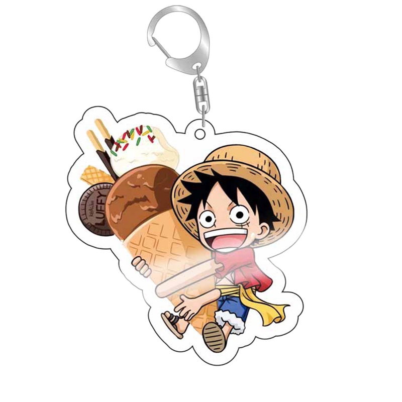Móc Khóa Hình Nhân Vật Hoạt Hình One Piece Dễ Thương