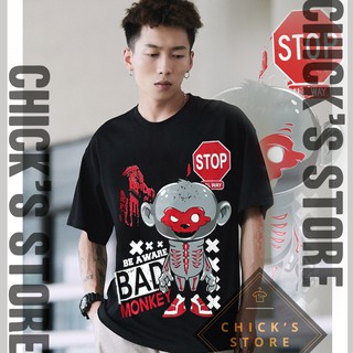Áo thun tay lỡ form rộng Bad monkey