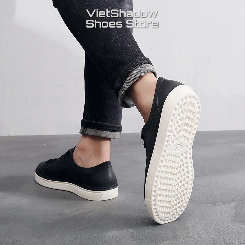 Sneaker nam - Giày thể thao nam chất liệu nhựa PVC thoáng khí đế cao su mềm êm không ngấm nước - Mã SP HH1925