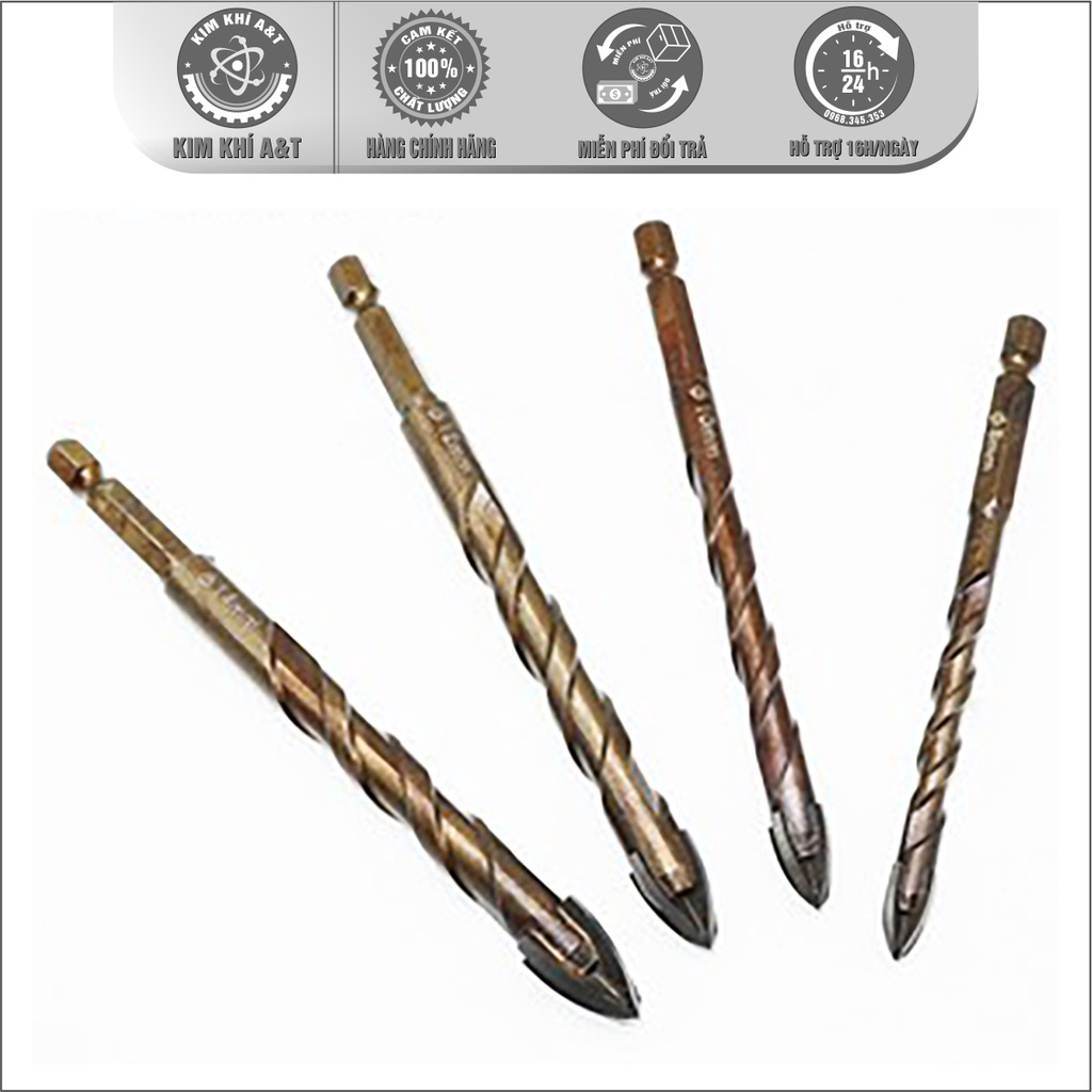 Mũi khoan đa năng 4 cạnh chuôi lục giác