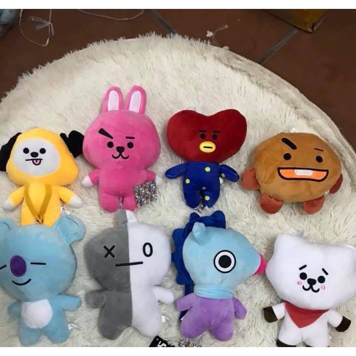 GẤU BÔNG BT21-BTS LÔNG NHUNG MỊN (20CM---&gt;25CM)