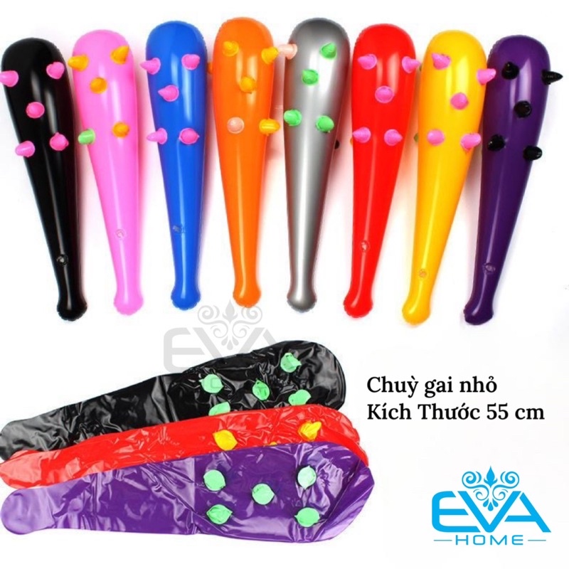 Đồ Chơi Gậy Bóng Chày  / Chuỳ Gai Bơm Hơi Nhỏ 55 Cm Nhiều Màu Kèm Bơm Tay Tiện Lợi