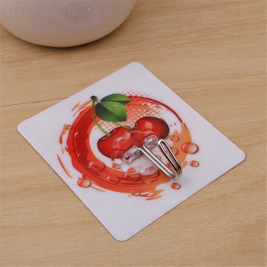 Móc Treo Đồ Dán Tường Không Cần Khoan Màu Sắc Ngẫu Nhiên Tiện Dụng