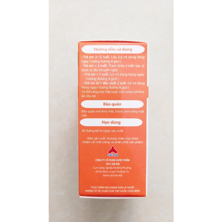 Multivitamin Novita drops lọ 30ml. Bổ sung vitamin cho trẻ từ 0 tháng tuổi do chế độ ăn thiếu vitamine (cpc1hn)