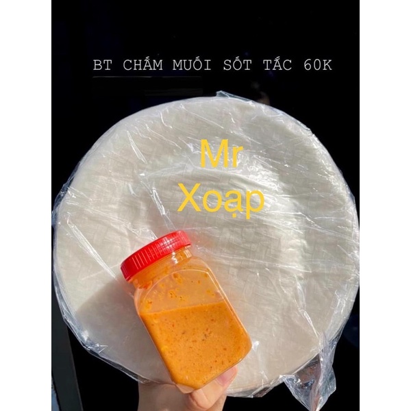 Bánh tráng phơi sương chấm sốt tắc siêu ngon