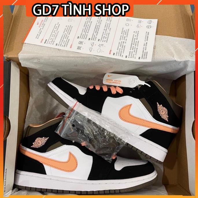 Giày sneaker Jordan cam đào cổ thấp *HOT* Jordan cam đẹp 2021 full box