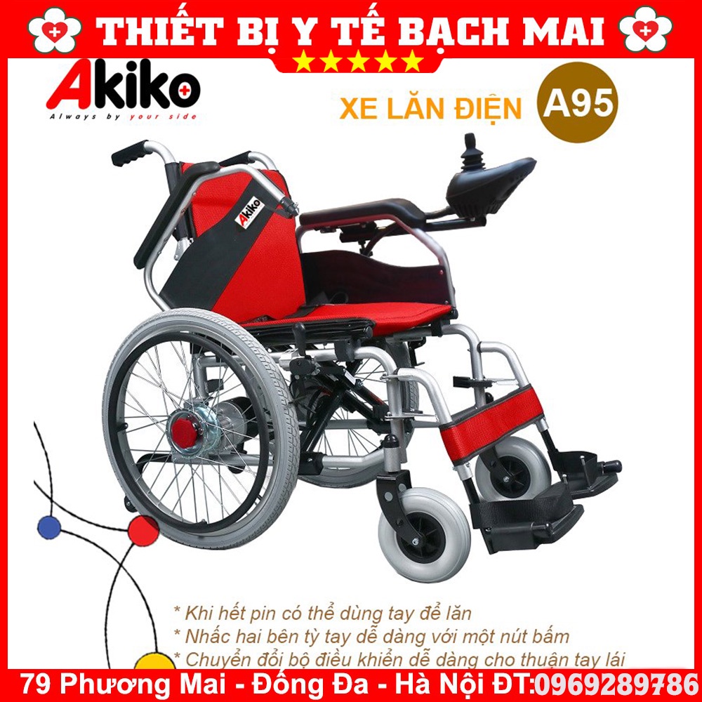 Xe Lăn Điện Akiko A95 Chính Hãng Chất Lượng Cao
