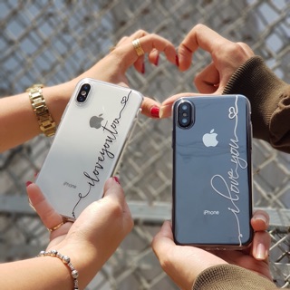 ỐP IPHONE IN HÌNH CHỮ KÝ 5 ĐẾN X ĐÁNH DẤU CẶP ĐÔI NHỰA DẺO TRONG SUỐT