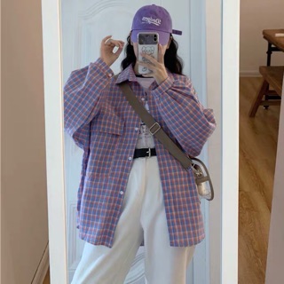 [ ORDER ] Sơ mi kẻ form rộng
