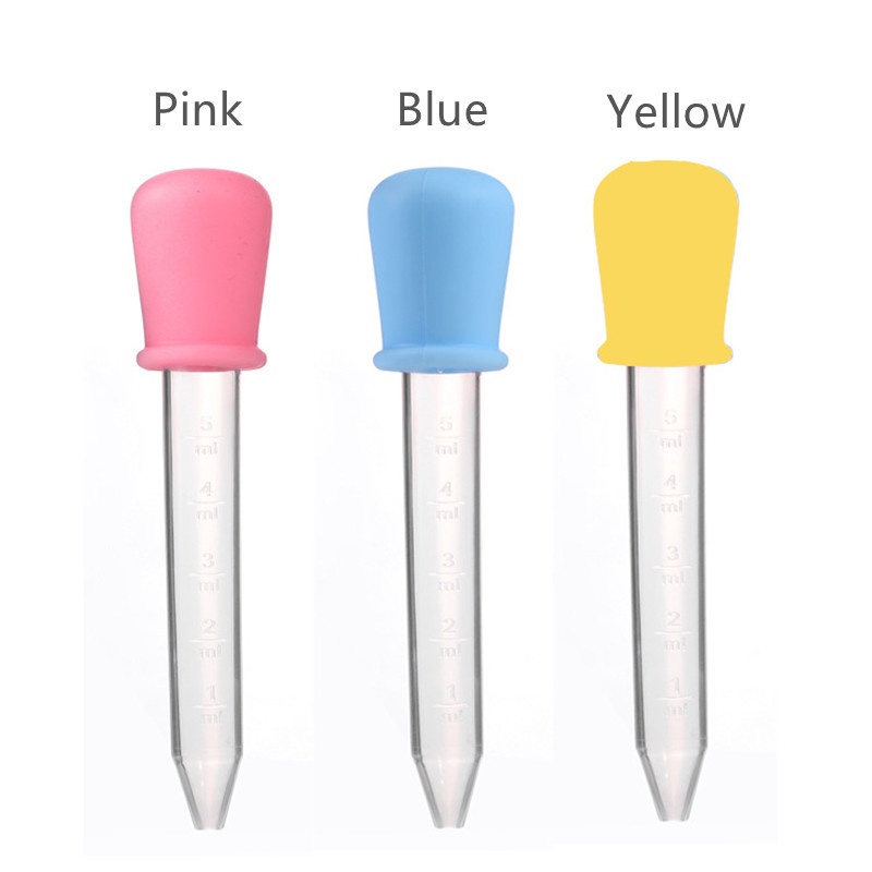 Ống Nhỏ Giọt Cho Bé Uống Thuốc 5ml / 5ml Bằng Silicone