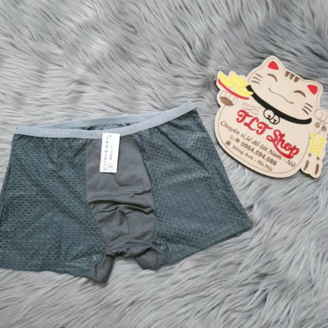 HỘP 5 QUẦN LÓT NAM BOXER ĐÙI MUJI THÔNG HƠI THOÁNG MÁT