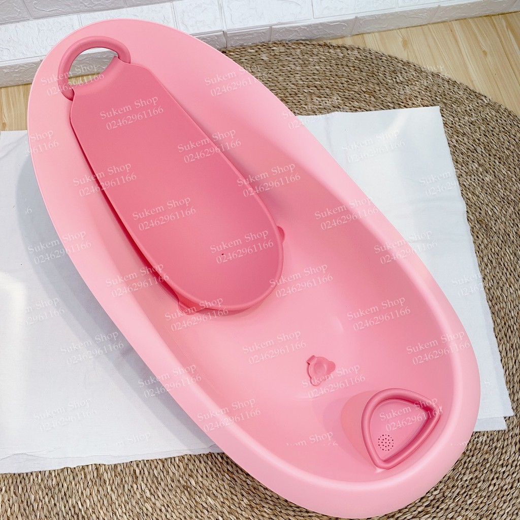 Chậu Tắm Phi Thuyền Kèm Kệ Tắm Đỡ Bé An Toàn  Kích thước 85x50x32cm