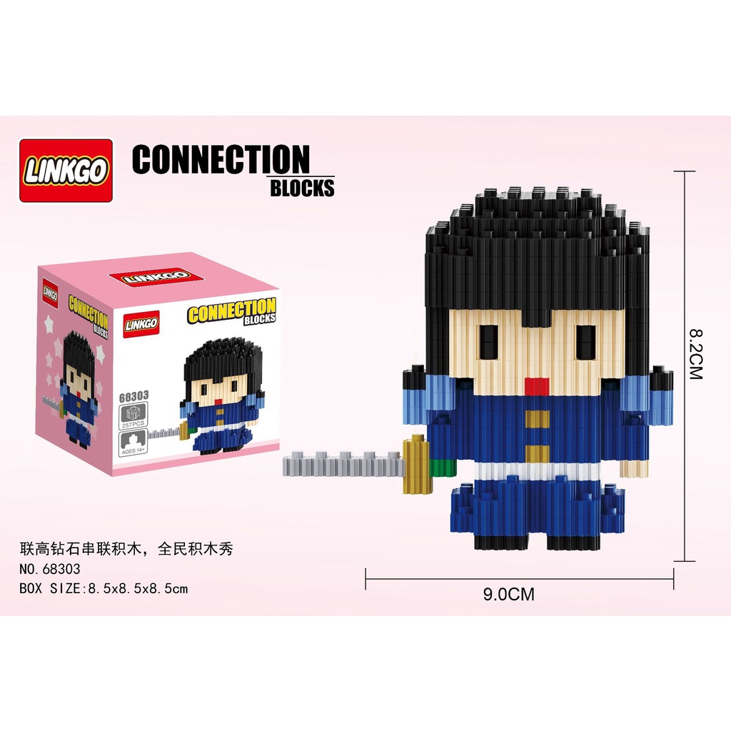 Khối Đồ Chơi Lắp Ráp Nhân Vật Hoạt Hình Demon Slayer