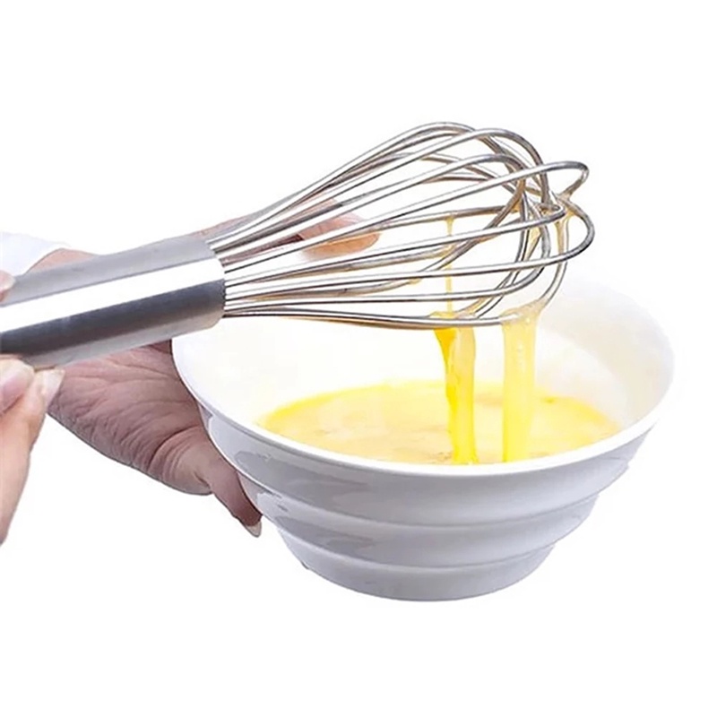 Dụng Cụ Đánh Trứng Cầm Tay Bằng Thép Không Gỉ