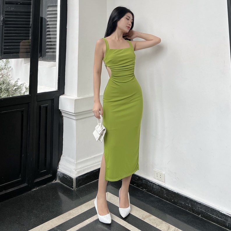 BBSTORE'S Đầm Body Hai Dây  Hở Lưng Cực Xinh Thích Hợp Đi Tiệc Dạo Phố  - D1004