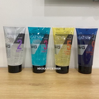 Gel vuốt tạo kiểu tóc nam nữ Gatsby Water Gloss 170g độ bóng giữ nếp ổn ngon