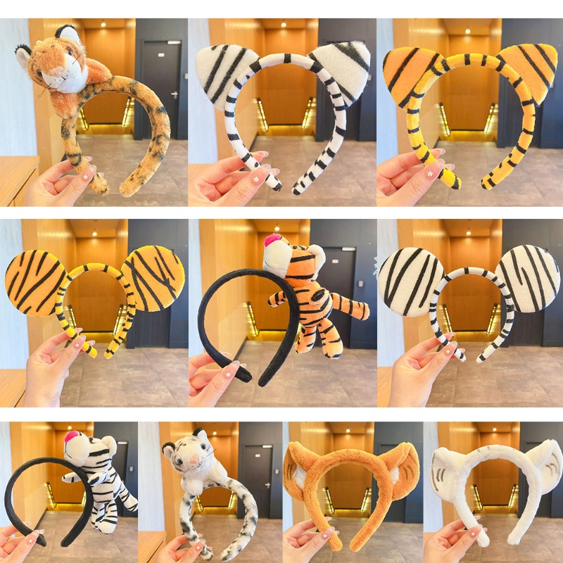 Băng Đô Cài Tóc Hình Hổ Hoạt Hình 3D