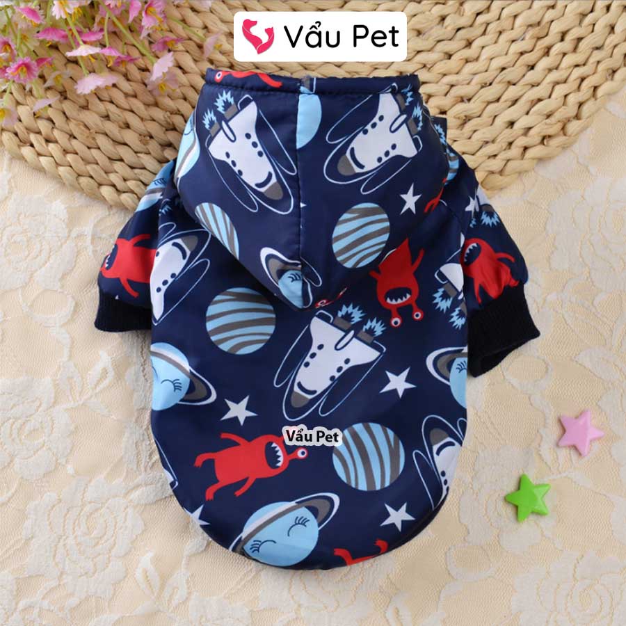 Áo Cho Chó Mèo Gió Lót Lông Mùa Đông - Quần Áo Cho Chó Poodle, Con, Lớn, Mèo, Thú Cưng Vẩu Pet Shop