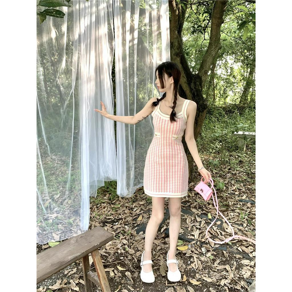 Áo Croptop Hai Dây Dệt Kim Thời Trang Mùa Hè 2023