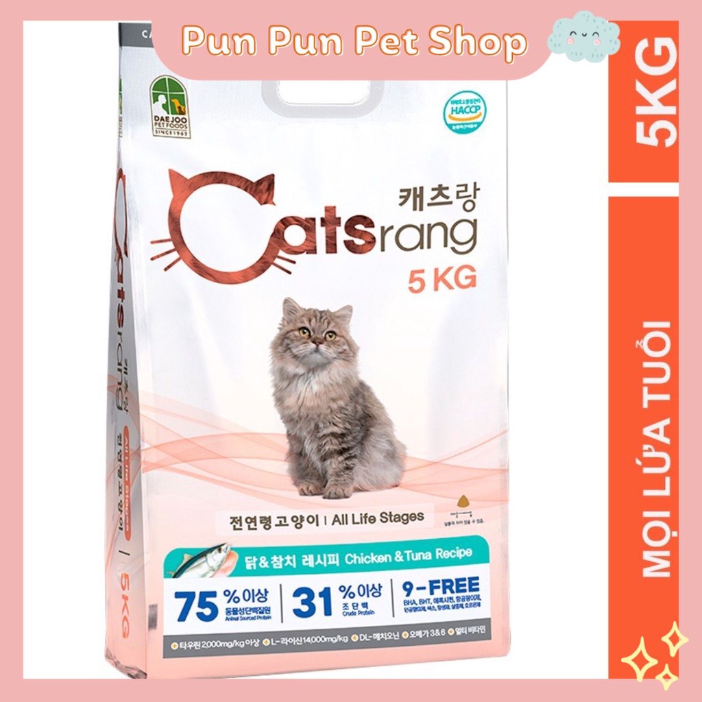 Hạt Catsrang Thức ăn cao cấp cho mèo CATSRANG 5kg