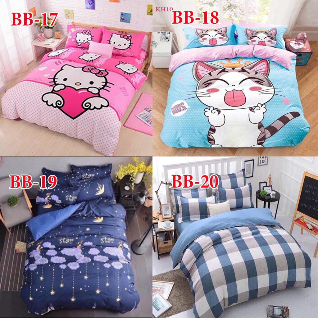 combo bộ ga gối sét 5 món đủ kích thước 1m2/1m4/1m6/1m8/2m2 nhiều mẫu lựa chọn | BigBuy360 - bigbuy360.vn