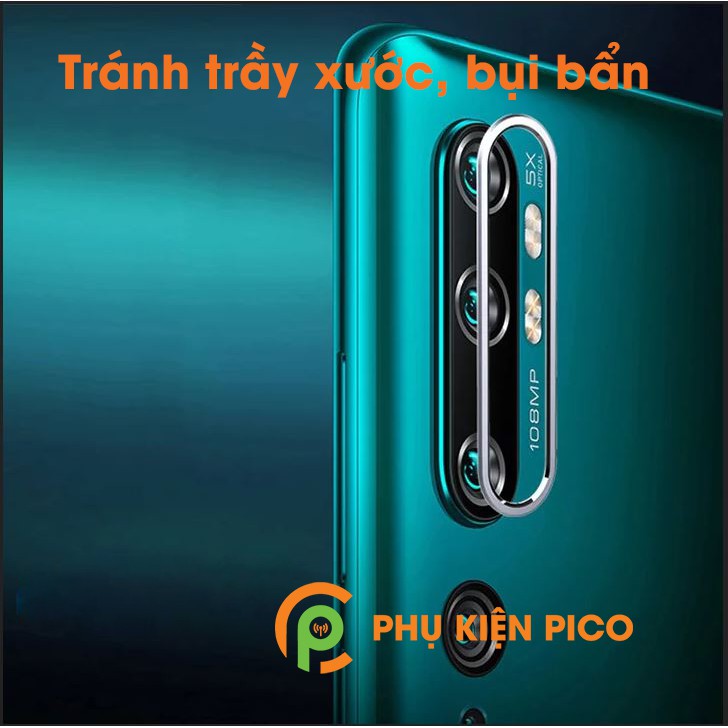 Vòng bảo vệ camera Xiaomi Mi Note 10 Pro - Ốp viền camera Xiaomi Mi Note 10 Pro màu bạc đen xanh