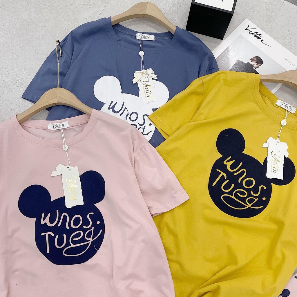 [BÁN SỈ] Set Trang Phục Nữ/ Đồ Bộ Nữ Chất Cotton Mặc Thoải Mái Họa Tiết Mickey Màu Đẹp_Đi Chơi Cực Xịn