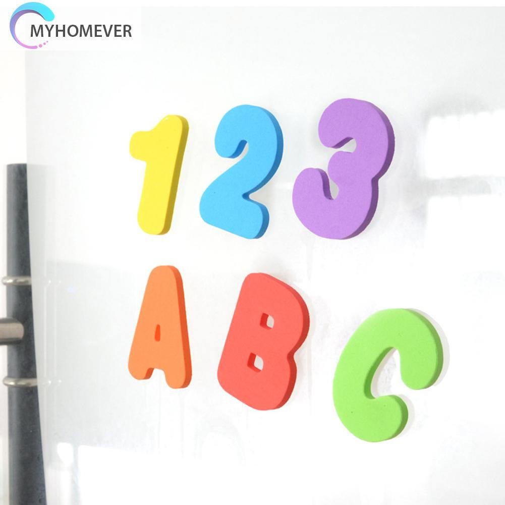 Pop It Fidget Đồ chơi 36pcs Bathtub Foam Alphanumeric Number Puzzle Cognitive Words Jigsaw Random