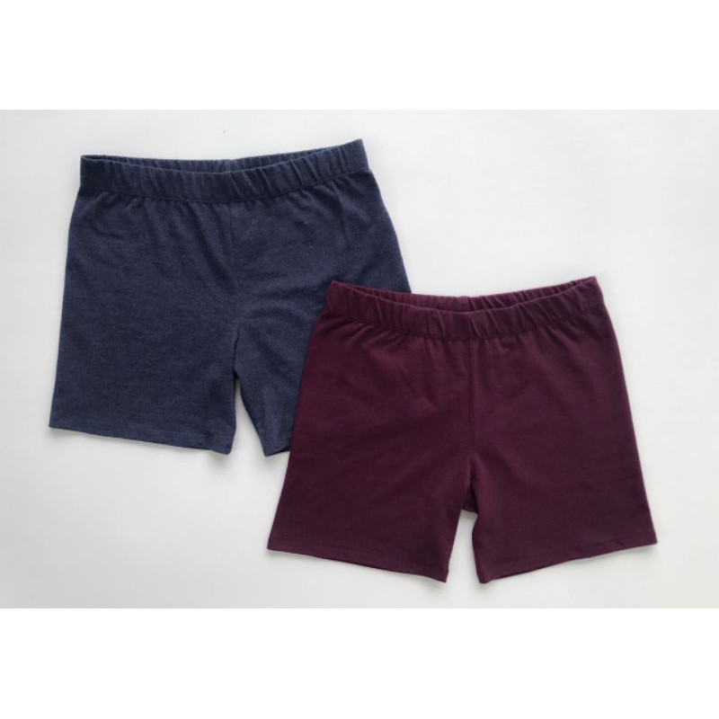 quần biker short ngắn thun cotton màu navy