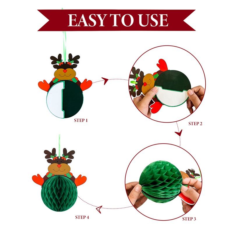 Set 3 Phụ Kiện Treo Trang Trí Cây Thông Giáng Sinh 2022 2023