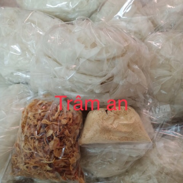 0,5kg bánh tráng gạo phơi sương dẻo ngon + 100g hành phi loại I + 100g muối tỏi nhuyễn bột loại ngon | BigBuy360 - bigbuy360.vn