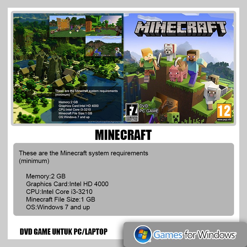 Tay cầm chơi game Minecraft nhiều lớp cho PC Laptop