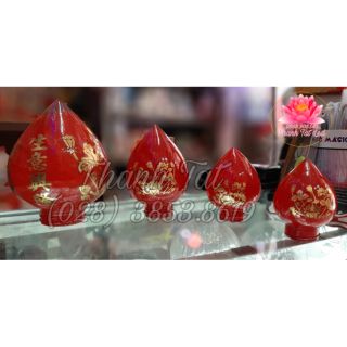 Trái Đào Thủy Tinh ( Thây Thế ) không chân đèn