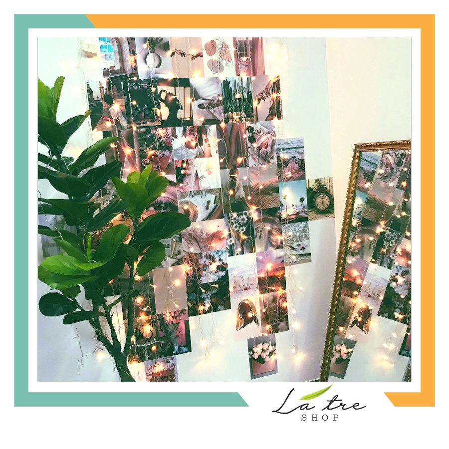 Postcard vintage decor cute dán tường sticker decal theme Summer mùa hè mẫu 1 1301