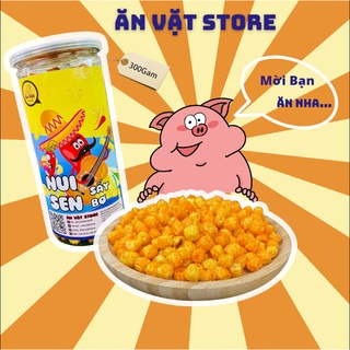 Đồ ăn vặt nui sen sấy bơ 300g _ăn vặt store