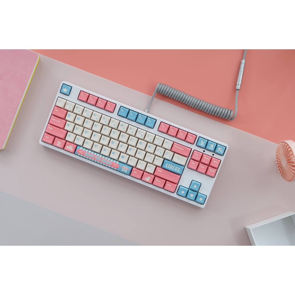Bàn Phím Cơ 141 Phím Circus Keycap XDA PBT Dye Sub Keycaps Phù Hợp Cho 64/87/104/980.etc