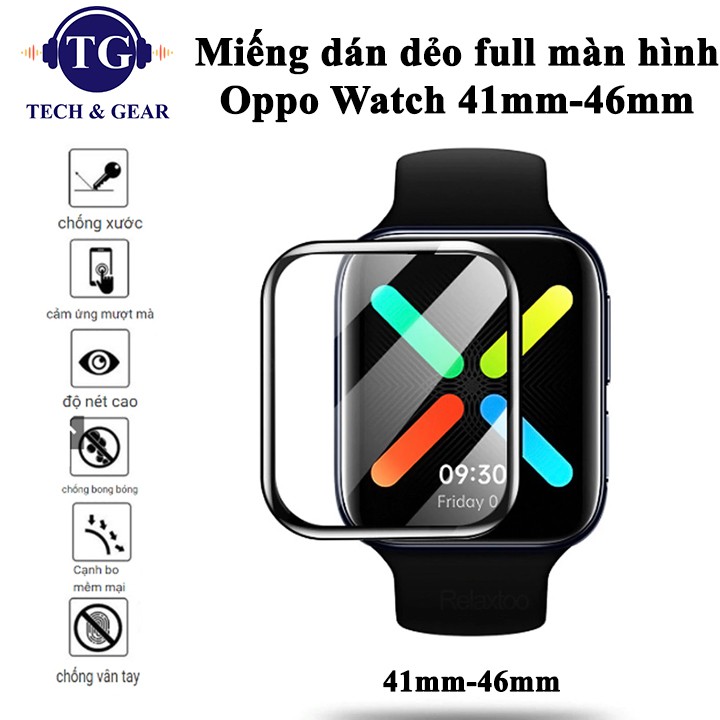 Cường lực dẻo đồng hồ thông minh Oppo Watch