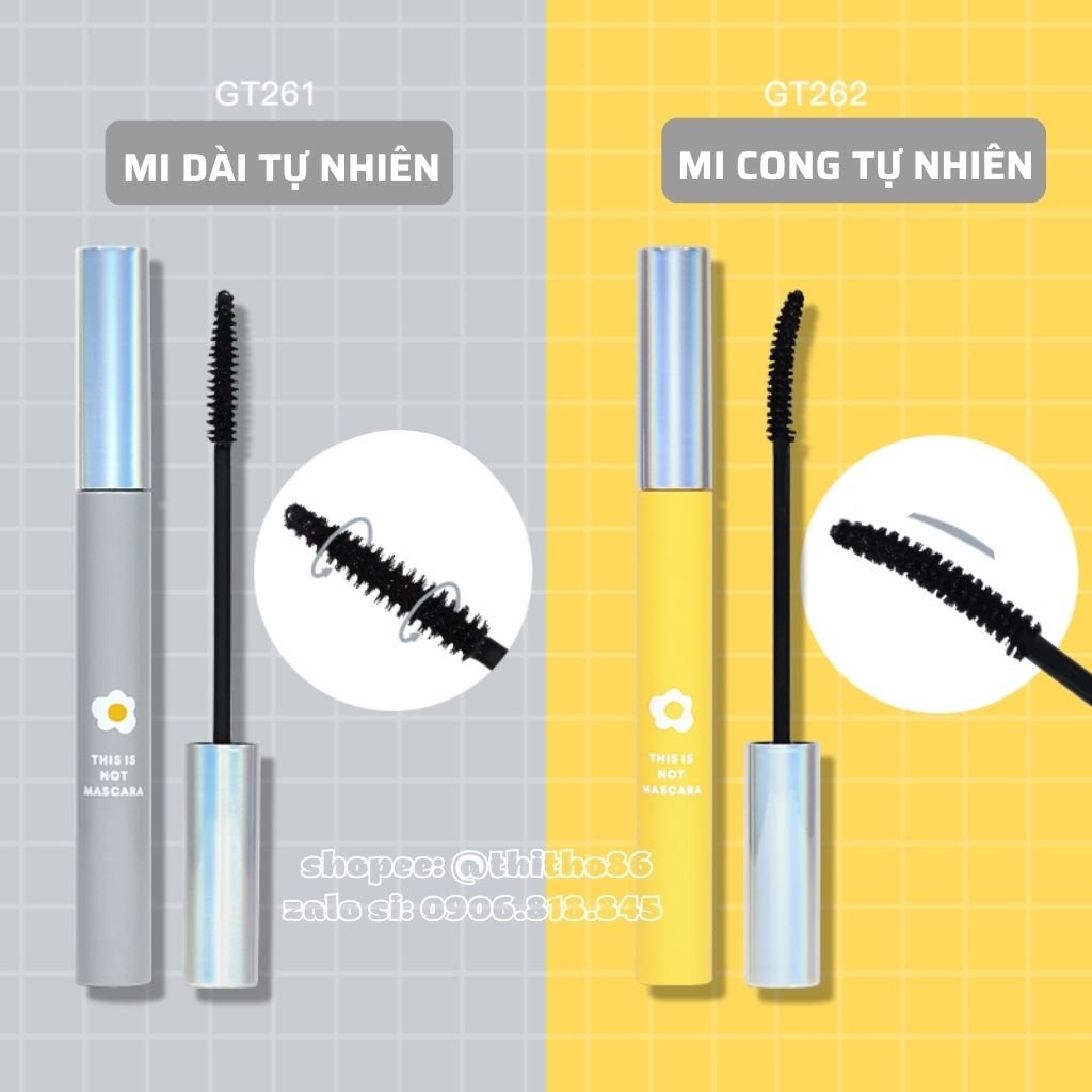 Chuốt Mi Mascara Làm Dài Cong Mi GOGO TALES Small Grey Stick Slender GT261 & GT262 - GOGOTALES