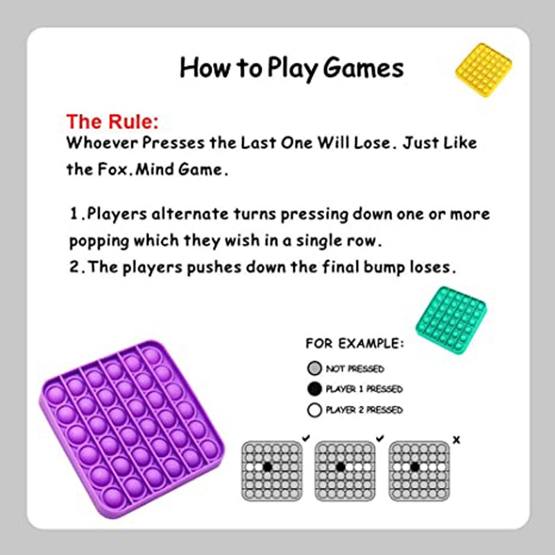 Đồ chơi ấn bong bóng giảm căng thẳng thiết kế xinh xắn cho người lớn