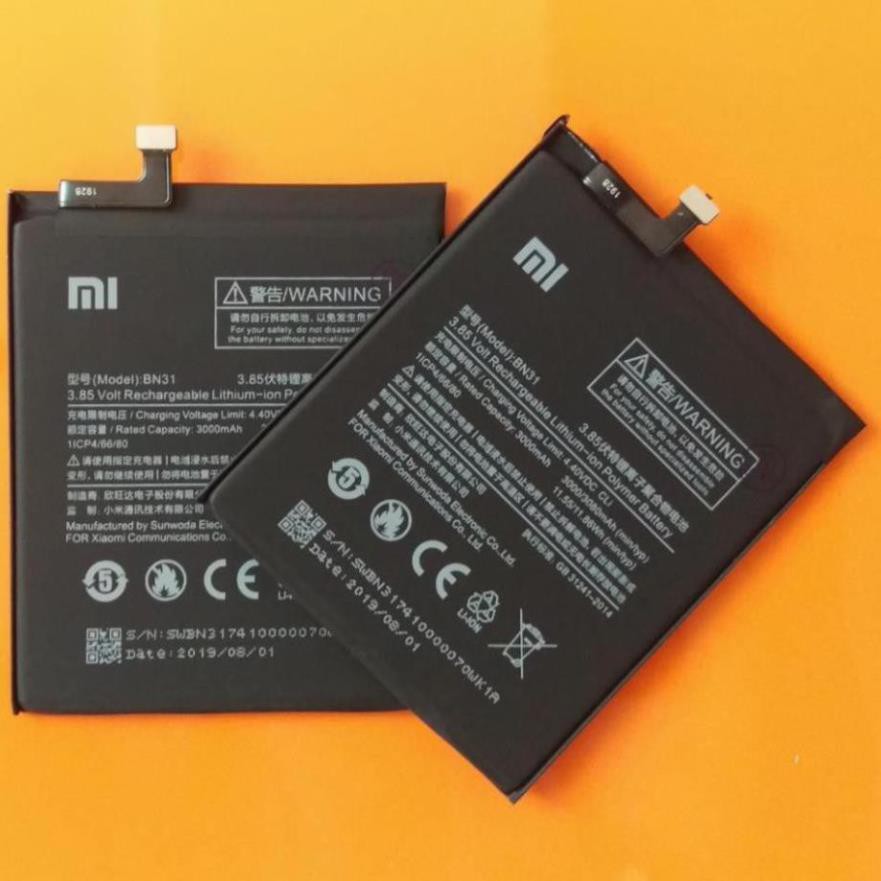 Pin Xiaomi Mi 5x, Mi A1 | BN31 | 3000/3080mAh xịn bảo hành 12 tháng