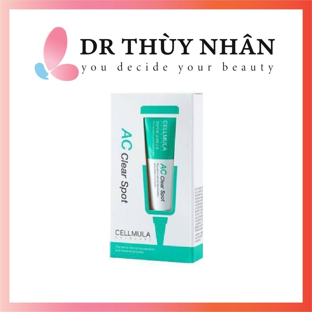 Được chiết xuất cam thảo, rau diếp cá, trà xanh cho nên ac clear spot cellmula là lựa chọn phù hợp